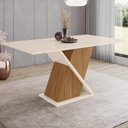 Ver imagem 1 de Mesa de Jantar 6 Lugares 160cm Valena Nature/off H02 - Mpozenato