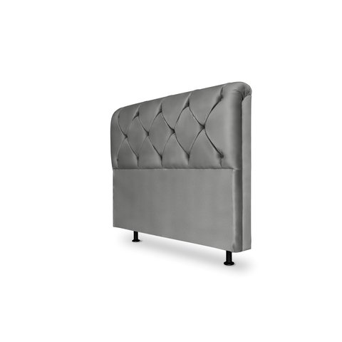 Cabeceira De Cama Box Daiana King 195cm X 118cm Suede Cinza Mz Decor