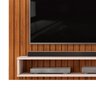 Painel Suspenso Para TV Até 55 Polegadas Ripado Moderno  Rack Premium Quarto E Sala Freijo/off White - 8