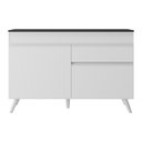 Ver imagem 5 de Balcão Cozinha Gabinete Pia 120 Cm 2 Portas 1 Gaveta Veneza Multimóveis Mp3680.891 Branco