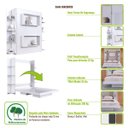 Ver imagem 5 de Cama Casal com Estante Articulável Vertical Vancouver para Colchões 138x188 Cm Cv1145 Art In Móveis