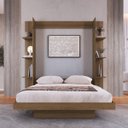 Ver imagem 1 de Cama Casal com Estante Articulável Vertical Vancouver para Colchões 138x188 Cm Cv1145 Art In Móveis