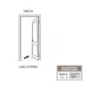 Ver imagem 4 de Porta de Aço de Giro Laminada 215x70cm Riobras