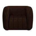 Ver imagem 7 de Kit Sofá 03 Lugares Sala Estar 252 Cm com 02 Poltronas Lazio M03 Corano Marrom - Lyam Decor
