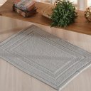 Ver imagem 2 de Tapete Nobile Jacquard 100% Algodão 1300g/m² 50x100cm Oyster