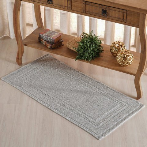 Tapete Nobile Jacquard 100% Algodão 1300g/m² 50x100cm Oyster