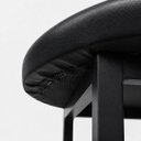 Ver imagem 7 de Banqueta Alta Kassel em Ferro Estofada Cor Preto - Kmj