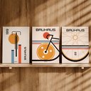 Ver imagem 3 de Kit 3 Quadro Decorativo Bike Bauhaus Ciclismo Bicicleta Mtb 28x20cm