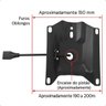 Flange para Cadeira de Escritório Nova Secretária 17x14,5 - 4