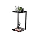 Ver imagem 1 de Mesinha Lateral de Apoio Preto Sala Quarto 30x30x65cm