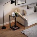 Ver imagem 2 de Mesinha Lateral de Apoio Preto Sala Quarto 30x30x65cm