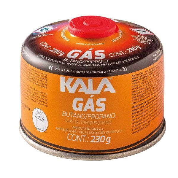 Cartucho Gás com Válvula de Segurança 230 G Kala