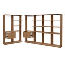Ver imagem 3 de Guarda-Roupas Closet Modulado Alasca 360cm 6 Peças com 4 Gavetas e Cabideiros Freijó Carraro
