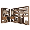 Ver imagem 2 de Guarda-Roupas Closet Modulado Alasca 360cm 6 Peças com 4 Gavetas e Cabideiros Freijó Carraro