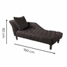 Divã Chesterfield Anna Recamier 160cm Via Encanto Veludo Cobre Lado Esquerdo - 3