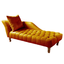 Ver imagem 1 de Divã Chesterfield Anna Recamier 160cm Via Encanto Veludo Cobre Lado Esquerdo