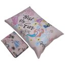 Ver imagem 2 de Jogo de Cama Portallar Solteiro Joy Malha Mista Estampado Disney Princesas Forever 2 Peças Rosa