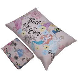 Jogo de Cama Portallar Solteiro Joy Malha Mista Estampado Disney Princesas Forever 2 Peças Rosa - 2