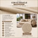 Ver mais imagens de Sofá Retrátil Reclinável Luxury 2,40m Molas Ensacadas Boucle - Bege