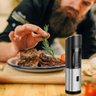 Moedor Elétrico de Sal Pimenta Temperos Triturador Pilhas Aço Inox - 5