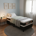 Ver imagem 1 de Cama Box Solteiro Castor Black e White Air Double Face D45 88x188x54 + Box Castor