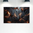 Ver imagem 1 de Quadro Decorativo Tela Canvas Abstratro Ref:qbab25 Lojall 120 X 80 Cm Borda Infinita