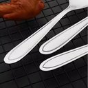 Ver imagem 2 de Jogo Colher Sopa Mesa Inox 12 Peças Restaurante Hotel Casa
