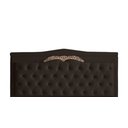 Ver imagem 1 de Cabeceira de Cama Box Painel Helena King 195 Cm Retro Capitonê Botão Encapados Suede Marrom Eli Móve