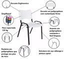 Ver imagem 6 de Jogo Mesa 1,20x70 Preta para Sorveterias e Restaurantes com 4 Cadeiras Iso Branca