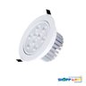 Kit 4 Spot LED Dicróica Embutir Redondo Direcionável 9W Branco Frio 6000K - 6