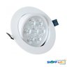Kit 4 Spot LED Dicróica Embutir Redondo Direcionável 9W Branco Frio 6000K - 3
