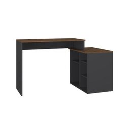 Escrivaninha Est111 Crm Preto/Madeirado - 1 Escrivaninha Est111 Crm Preto/Madeirado - 1