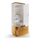 Ver imagem 4 de Cristaleira de Vidro com Espelho River Cinamomo/off White H01 - D’Rossi