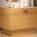 Ver mais imagens de Cristaleira de Vidro com Espelho River Cinamomo/off White H01 - D'rossi