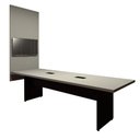 Ver imagem 3 de Conjunto Sala de Reunião Mesa 2,70m e Painel para TV Csp F5