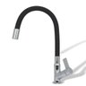 Torneira Gourmet Preta Cozinha Flexível Bancada Alavanca - 4