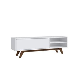 Rack Ra03 para TV até 48 Polegadas 1 Porta Crm Branco - 1 Rack Ra03 para TV até 48 Polegadas 1 Porta Crm Branco - 1