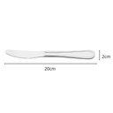 Ver imagem 2 de Jogo 12 Facas de Mesa 20cm Siena Aço Inox Brinox Peças Cozinha Jantar Almoço