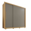 Ver imagem 3 de Guarda-Roupa Casal 3 Portas 4 Gavetas Costa Rica Marrom/Jequitibá/Granizo
