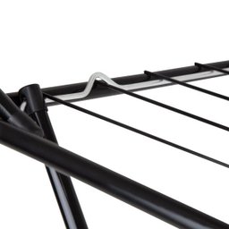Varal de Chão com Abas Aço Slim Preto Mor 6216:preto - 4