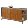 Balcão Buffet para Sala de Jantar 183cm Mônica M01 Fendi/Naturale - Mpozenato - 6
