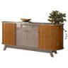 Balcão Buffet para Sala de Jantar 183cm Mônica M01 Fendi/Naturale - Mpozenato - 1