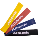 Ver imagem 4 de Kit 4 Faixas Elásticas de Resistência Athletic 4 Níveis Treino Funcional Musculação Fitness em Casa'