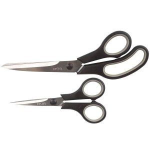 Conjunto com 2 Tesouras Multiuso Aço Inox Mor
