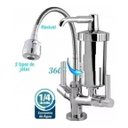 Ver imagem 4 de Torneira Luxo Bica Movel Gourmet Bancada Filtro Abs C-66