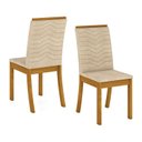 Ver imagem 2 de Cadeira para Mesa de Jantar Dina Kit 04 Peças Linho – Henn