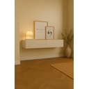 Ver imagem 4 de Aparador Bancada 110cm Suspenso 2gv em Mdf Estilo Clássico:off