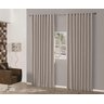 Cortina Blackout 6,00x2,80 Corta Luz com Ilhos Marrom Claro - 1