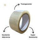 Ver imagem 2 de Fita Adesiva Embalagem Durex Caixa 45mm X 100m Transparente – 30 Unidades