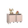 Baú Para Brinquedos Mesa Infantil -Mdf Cor Rosa - 7